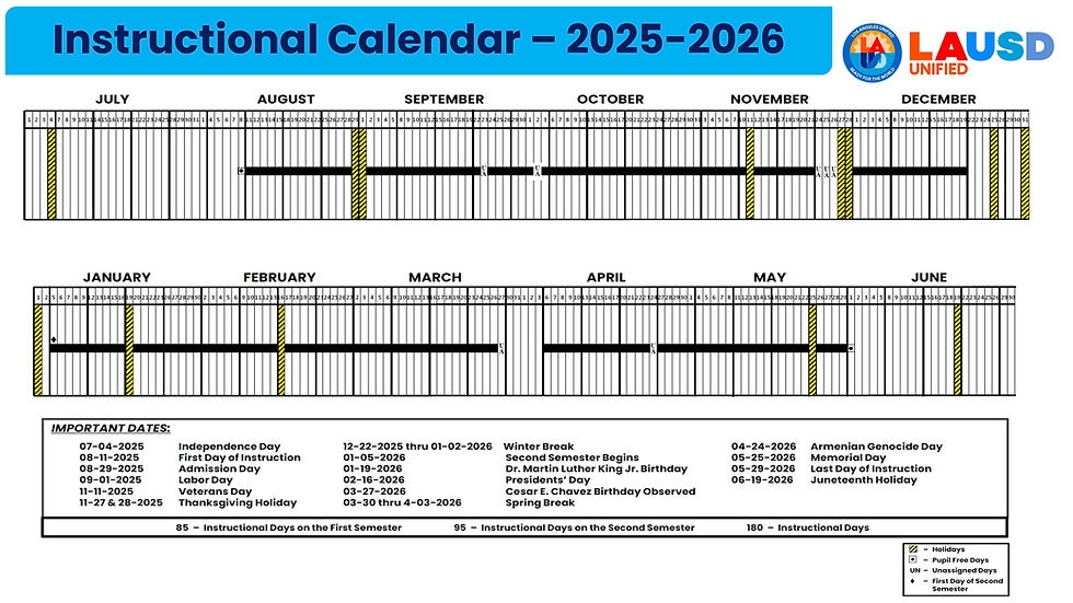 2025 2026 Lausd Calendar Rikki Christan