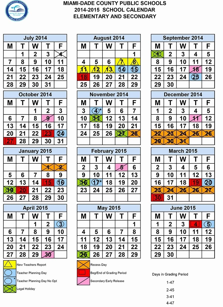 2025 2026 Miami Dade County Public Schools M DCPS Calendar A