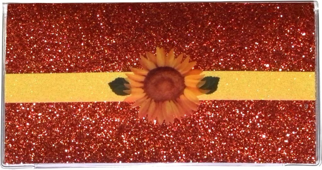 3 Year 2024 2025 2026 Bling Glitter Pocket Calendar Planner With Note