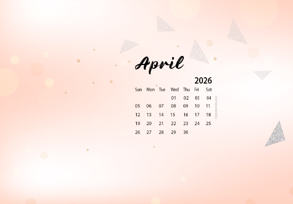 April 2026 Desktop Wallpaper Calendar CalendarLabs