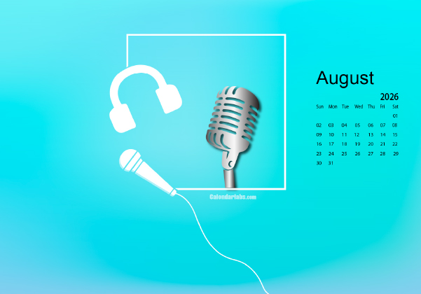August 2026 Desktop Wallpaper Calendar CalendarLabs