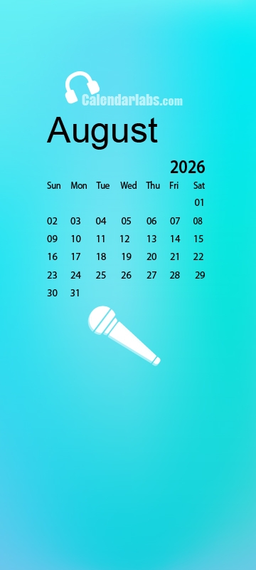 August 2026 Desktop Wallpaper Calendar CalendarLabs