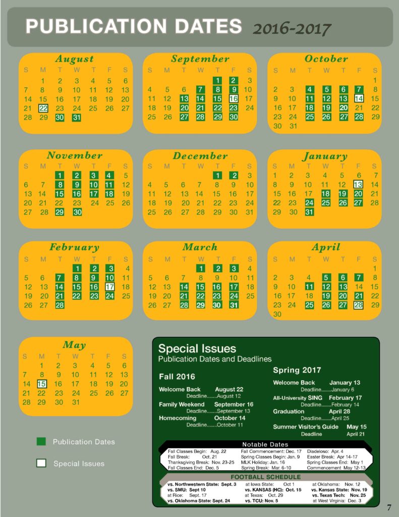Baylor 2025 Fall Calendar Hinda Carlotta