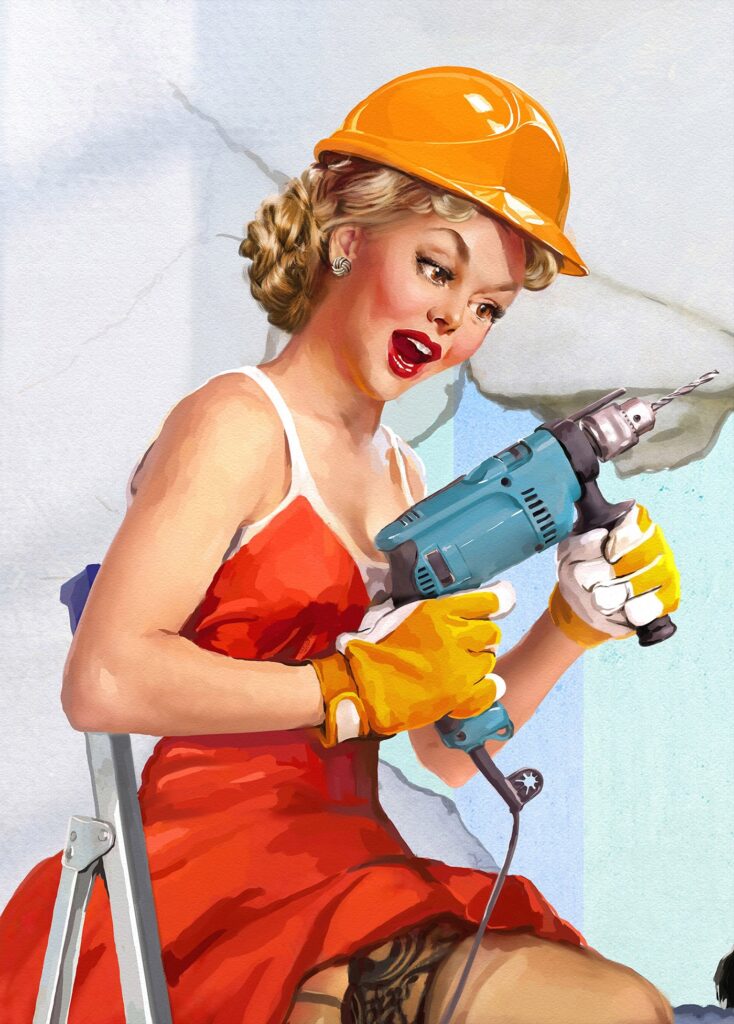 Calendar Pin up Style On Behance