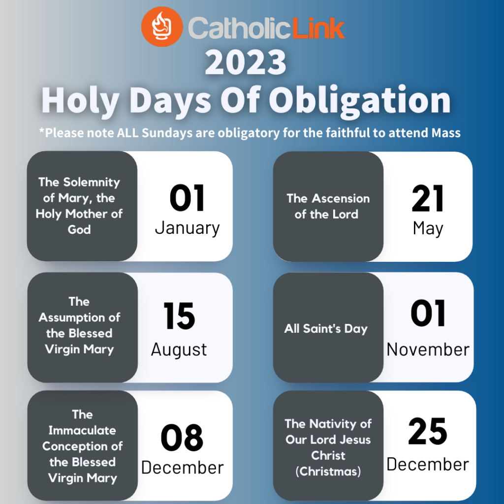 Catholic Holy Days Of Obligation 2026 Janel Melisande