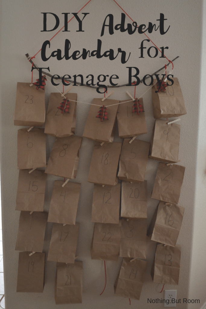 Diy Advent Calendar For Teenage Boys Nothing But Room Artofit