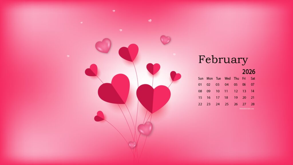 February 2026 Desktop Wallpaper Calendar CalendarLabs