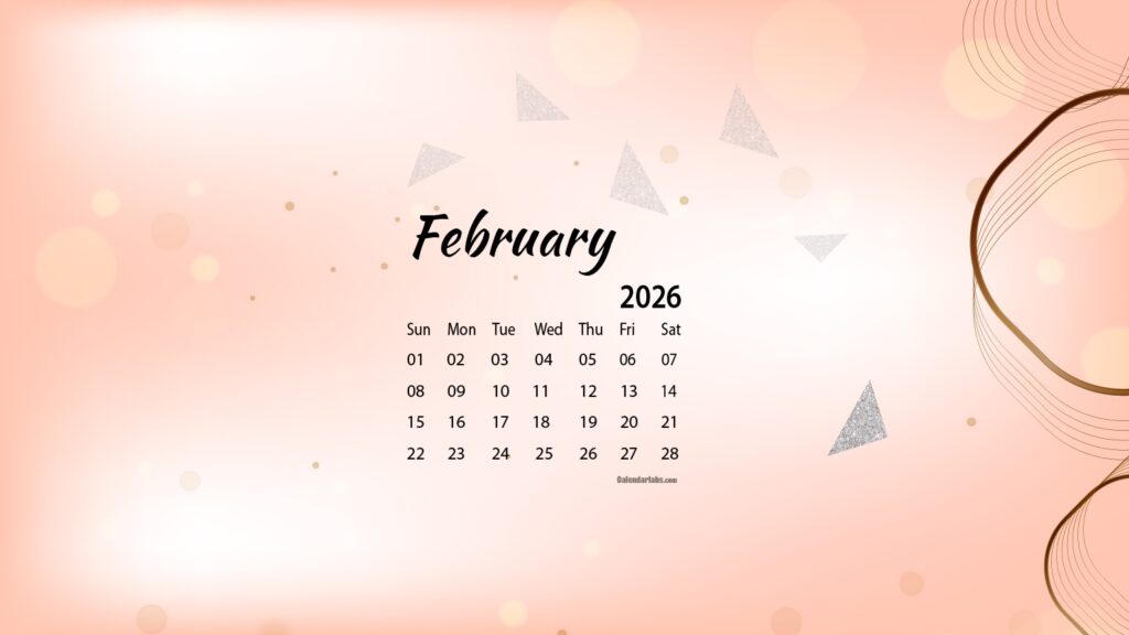 February 2026 Desktop Wallpaper Calendar CalendarLabs