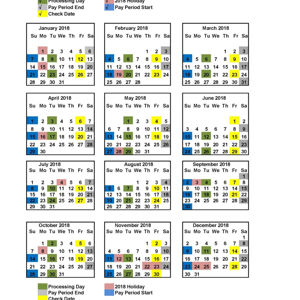 Federal Pay Period Calendar 2027 Printable Calendars AT A GLANCE