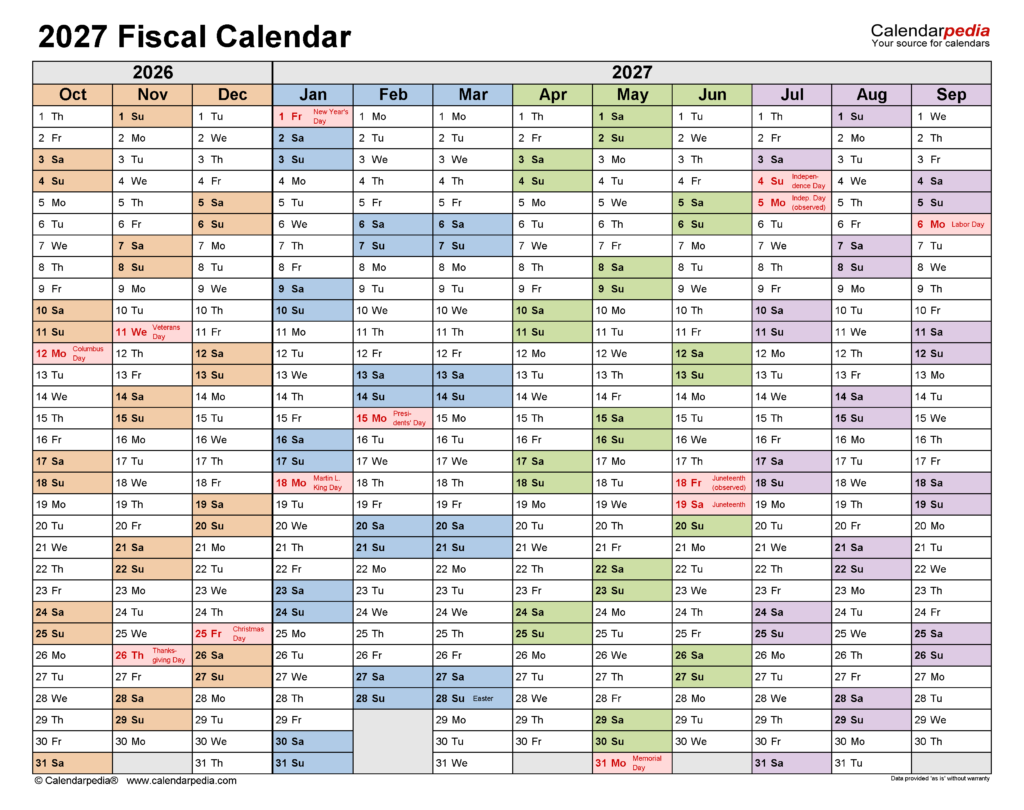 Financial Year Calendar Week Numbers Aura Michelle