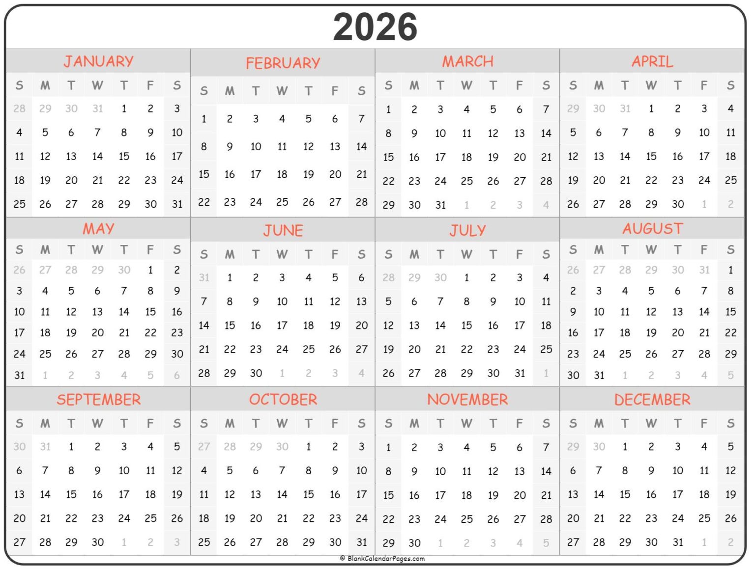 3 Days Of Darkness 2026 Calendar - Free Printable Calendar