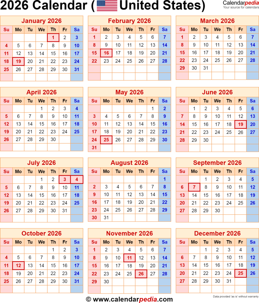 Holiday Calendar 2025 2026 A Comprehensive Guide To Federal Holidays 