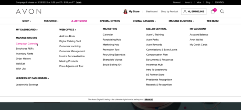 How To Download The Avon Campaign Calendar Fierce And Radiant Trainings