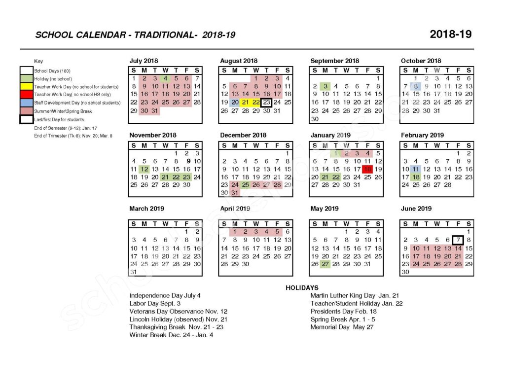 Irvine Unified School District IUSD 2025 2026 Academic Calendar 