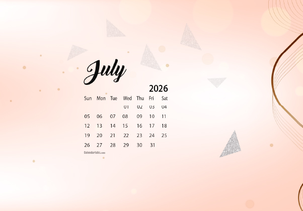 July 2026 Desktop Wallpaper Calendar CalendarLabs