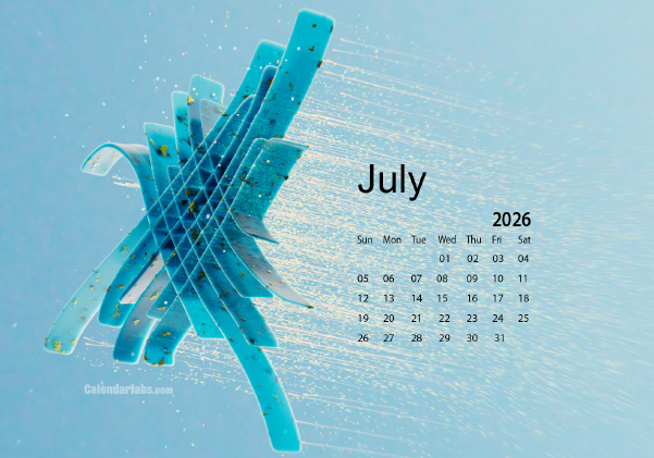 July 2026 Desktop Wallpaper Calendar CalendarLabs