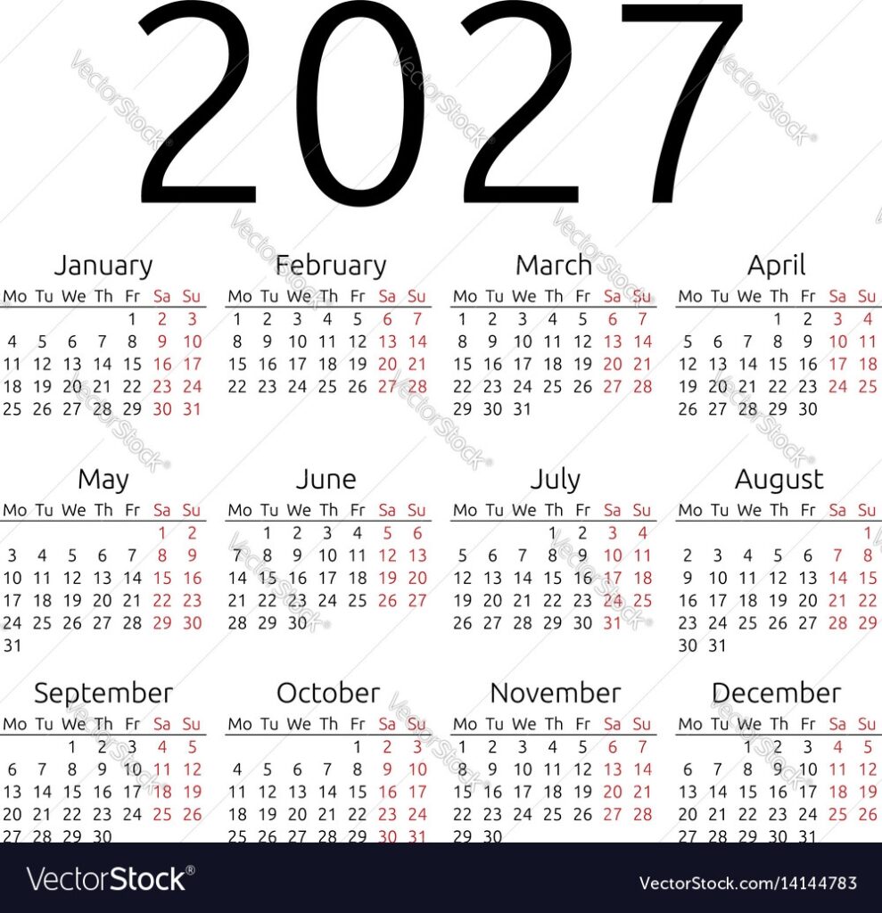 July 2027 Calendar