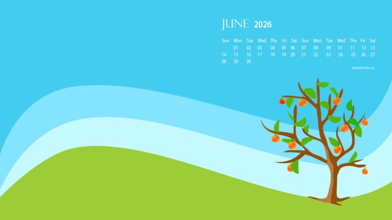 June 2026 Desktop Wallpaper Calendar CalendarLabs