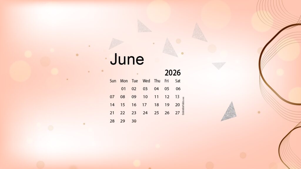 June 2026 Desktop Wallpaper Calendar CalendarLabs