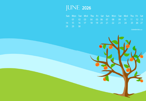 June 2026 Desktop Wallpaper Calendar CalendarLabs