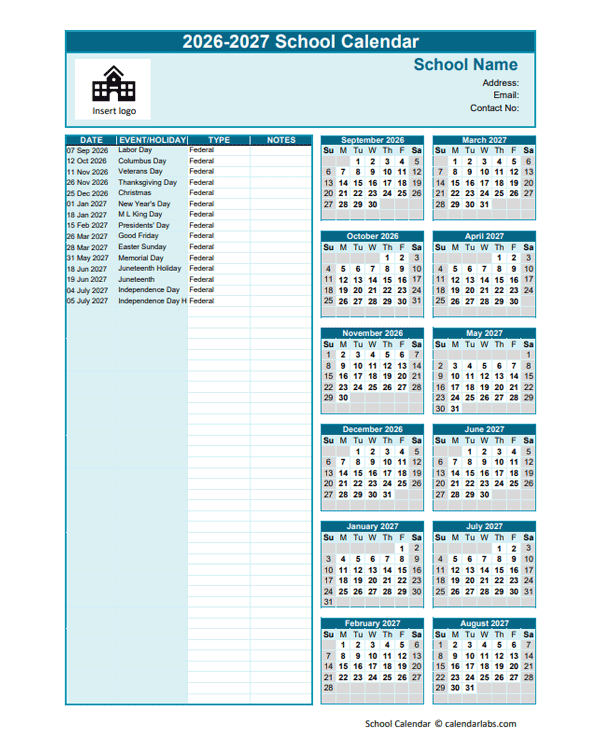 Lcps Student Calendar 2025 26 Printable Denni Neille