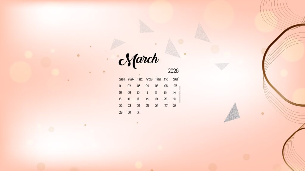 March 2026 Desktop Wallpaper Calendar CalendarLabs