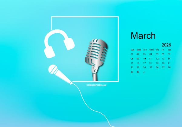 March 2026 Desktop Wallpaper Calendar CalendarLabs