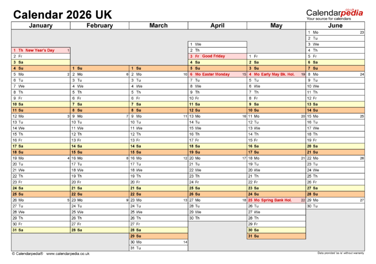 Navigating The Year Ahead A Guide To Calendars For 2026 In The UK 