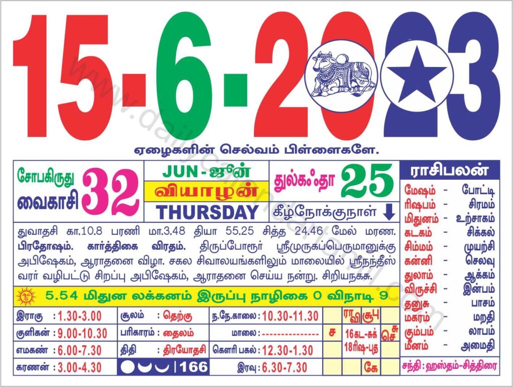Navigating Time Understanding The Tamil Calendar For June 1st 2026