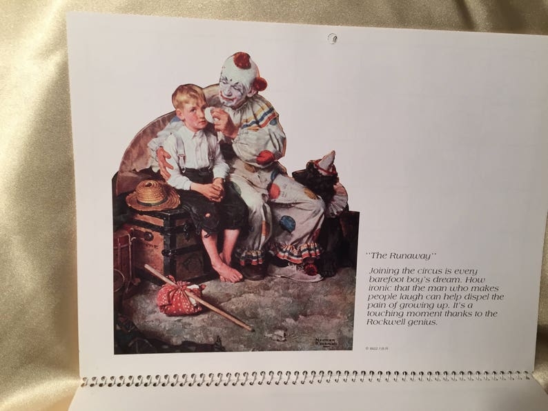 Norman Rockwell Wall Calendar Etsy