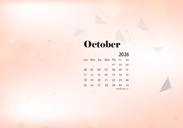 October 2026 Desktop Wallpaper Calendar CalendarLabs