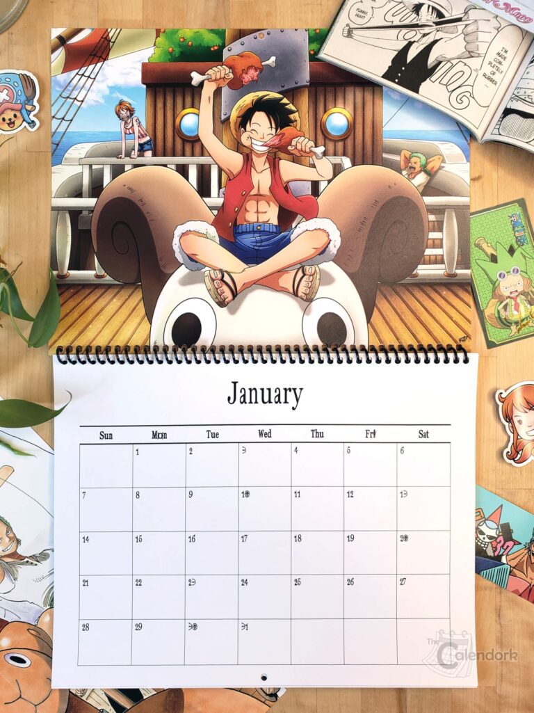One Piece Wall Calendar The Calendork