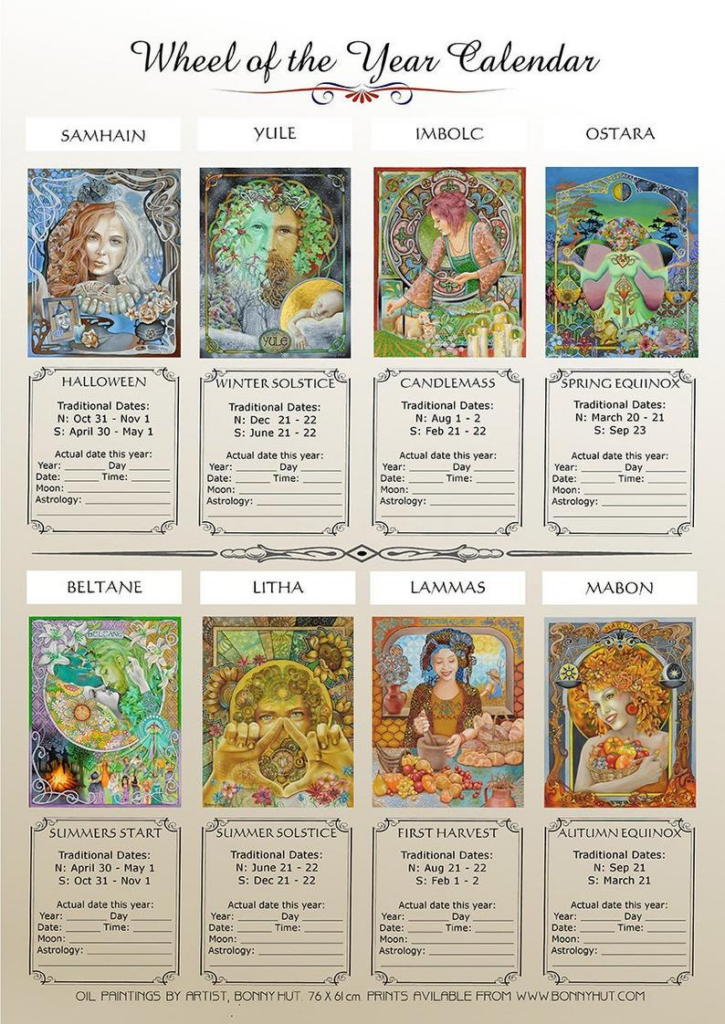 Pagan Holiday Calendar Printable Calendars AT A GLANCE