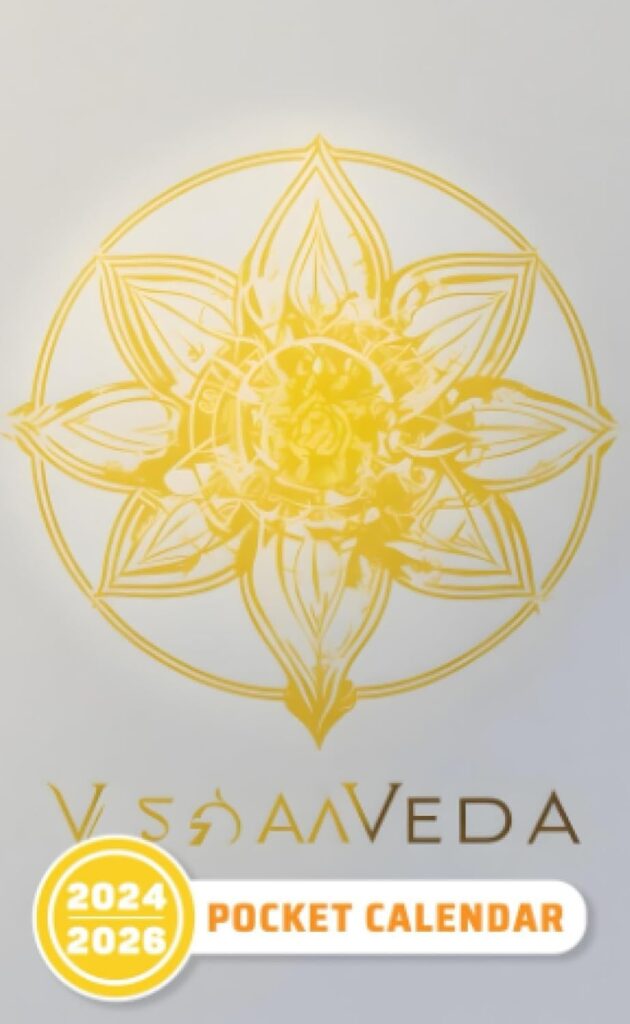 Pocket Calendar 2024 2026 With Moon Phase Three Year Monthly Planner