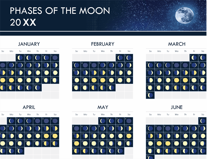 Printable Calendar With Moon Phases