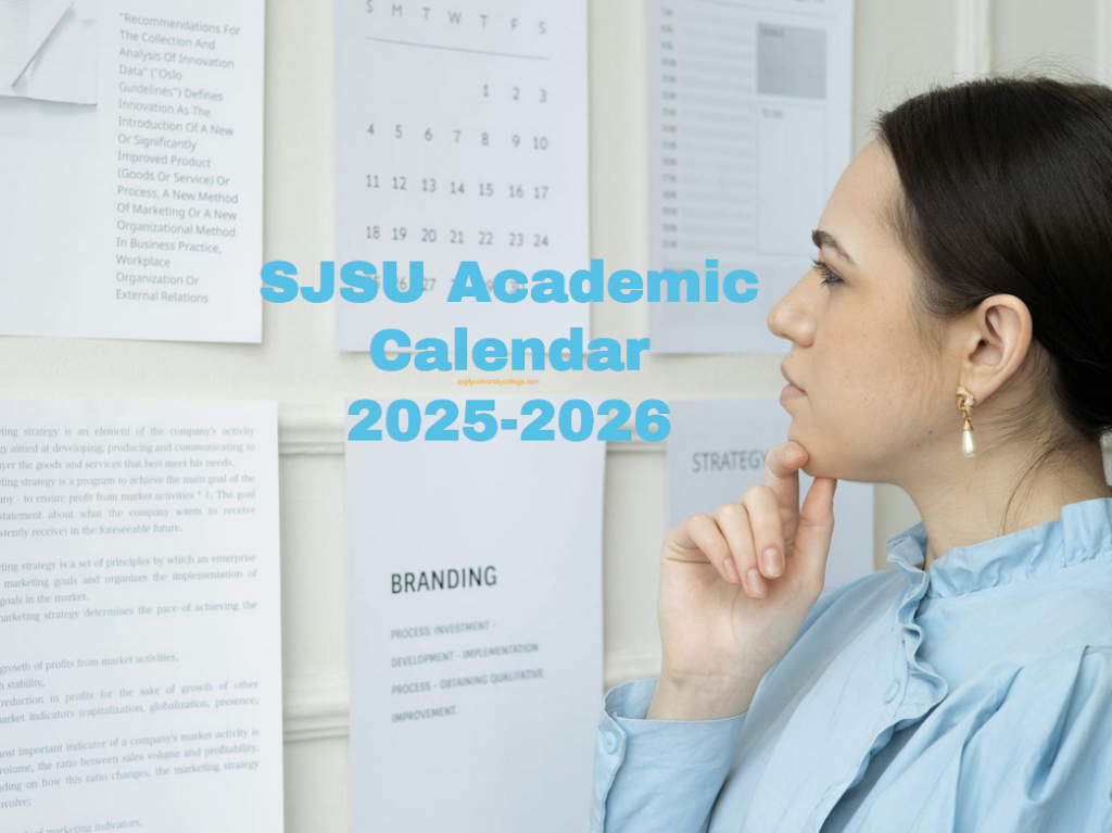 SJSU Academic Calendar 2025 2026 University College