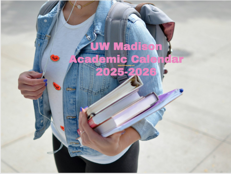 UW Madison Academic Calendar 2025 2026 University College