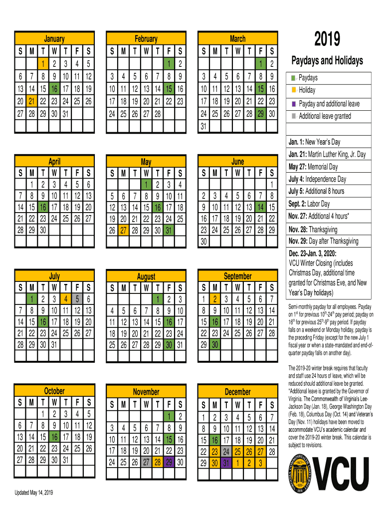 Vcu Student Calendar 2025 2026 Max Langdon