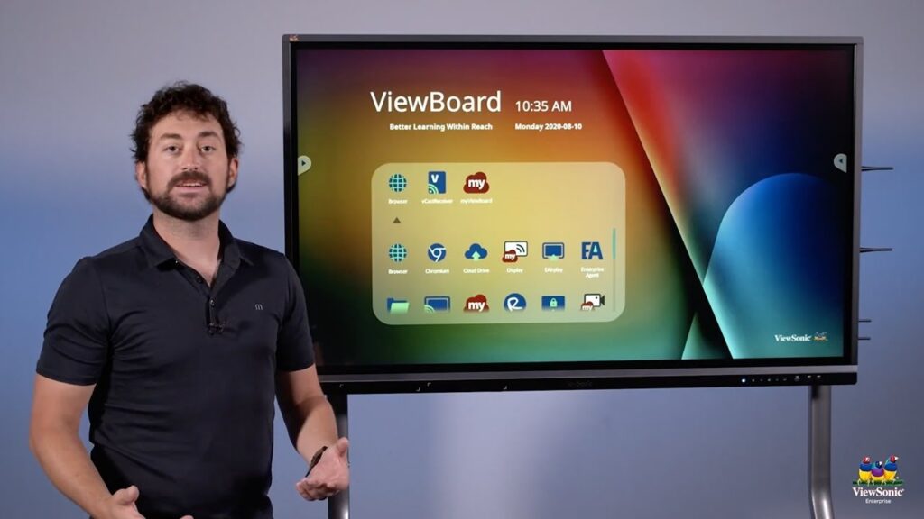 ViewSonic ViewBoard Interactive Display User Interface Setup YouTube