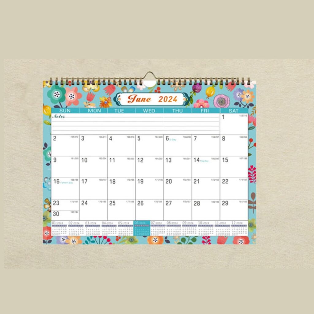 Weekly And Monthly Calendar 2024 Border Calendar 2025 2026 English 