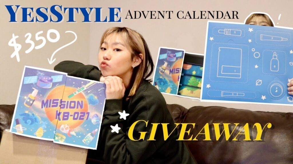 YESSTYLE ADVENT CALENDAR Unboxing End Of The Year Giveaway YouTube