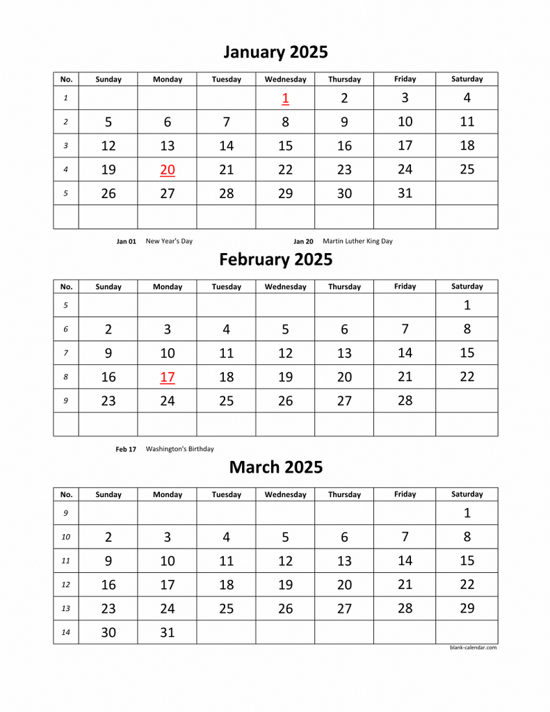 3 Month Vertical Calendar Printable July 2025 Calendars 2025