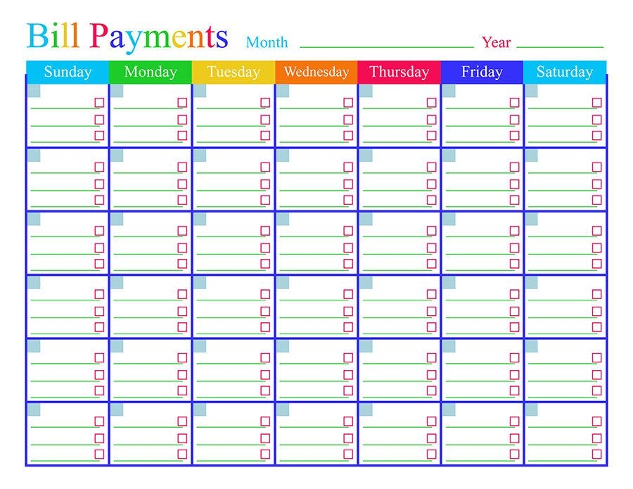 Bill Pay Calendar Printable Calendars AT A GLANCE Bill Pay Calendar Printable Calendars AT A GLANCE