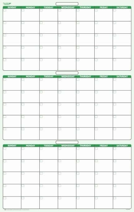Blank 90 Day Calendar Printable Free Printable