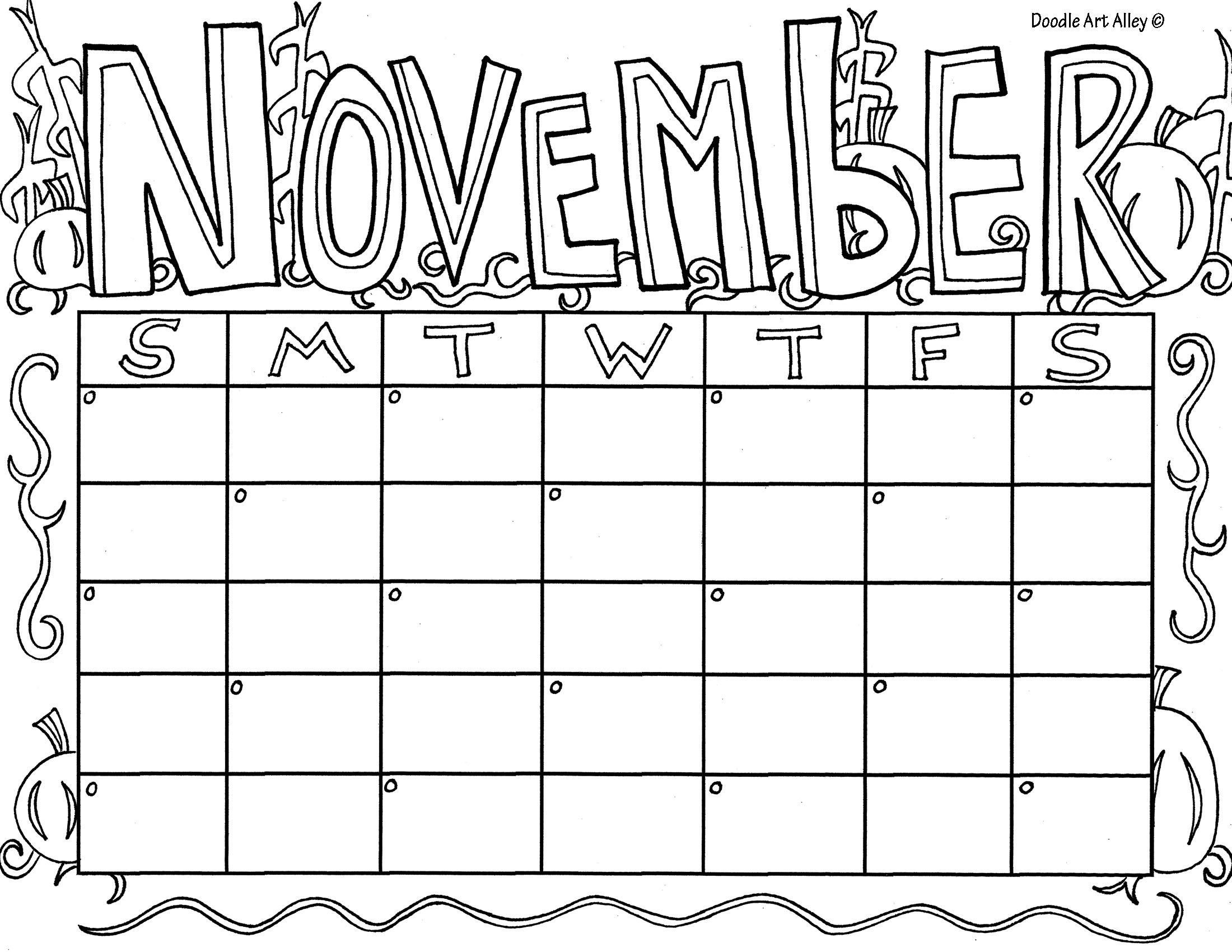 Blank November Calender Printable Calendars AT A GLANCE
