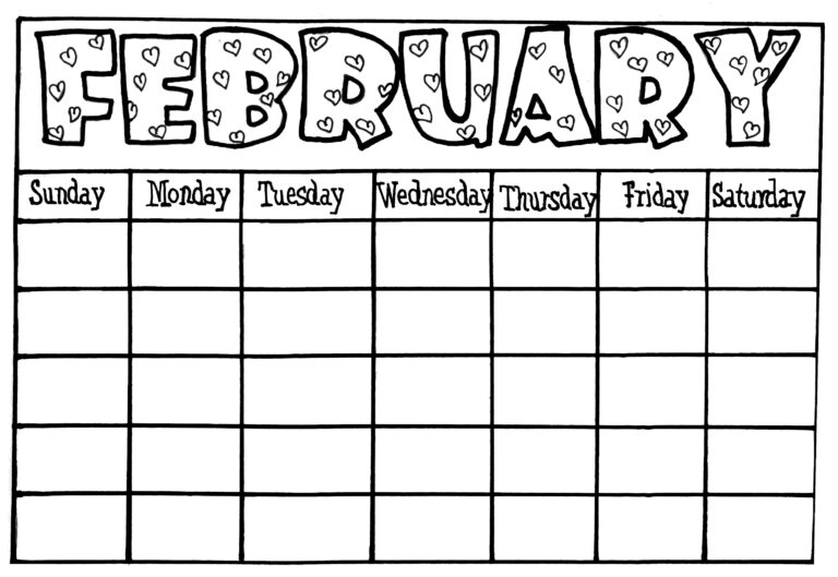 Children 39 s Printable Calendar