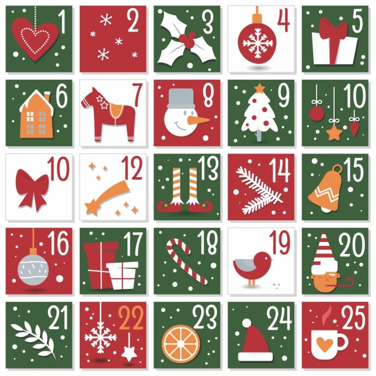 Christmas Calendar Numbers 15 Free PDF Printables Printablee