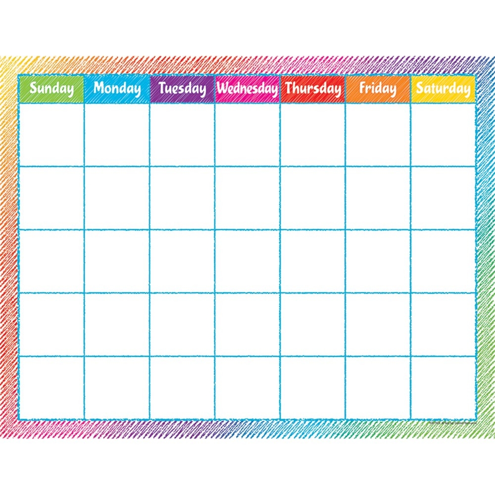 Colored Calendar Printable With Large Numbers Example Calendar Colored Calendar Printable With Large Numbers Example Calendar
