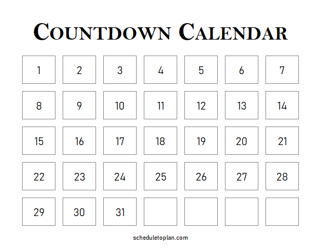 Countdown Calendar For Your Desktop Printable Blank C Vrogue co Countdown Calendar For Your Desktop Printable Blank C Vrogue co