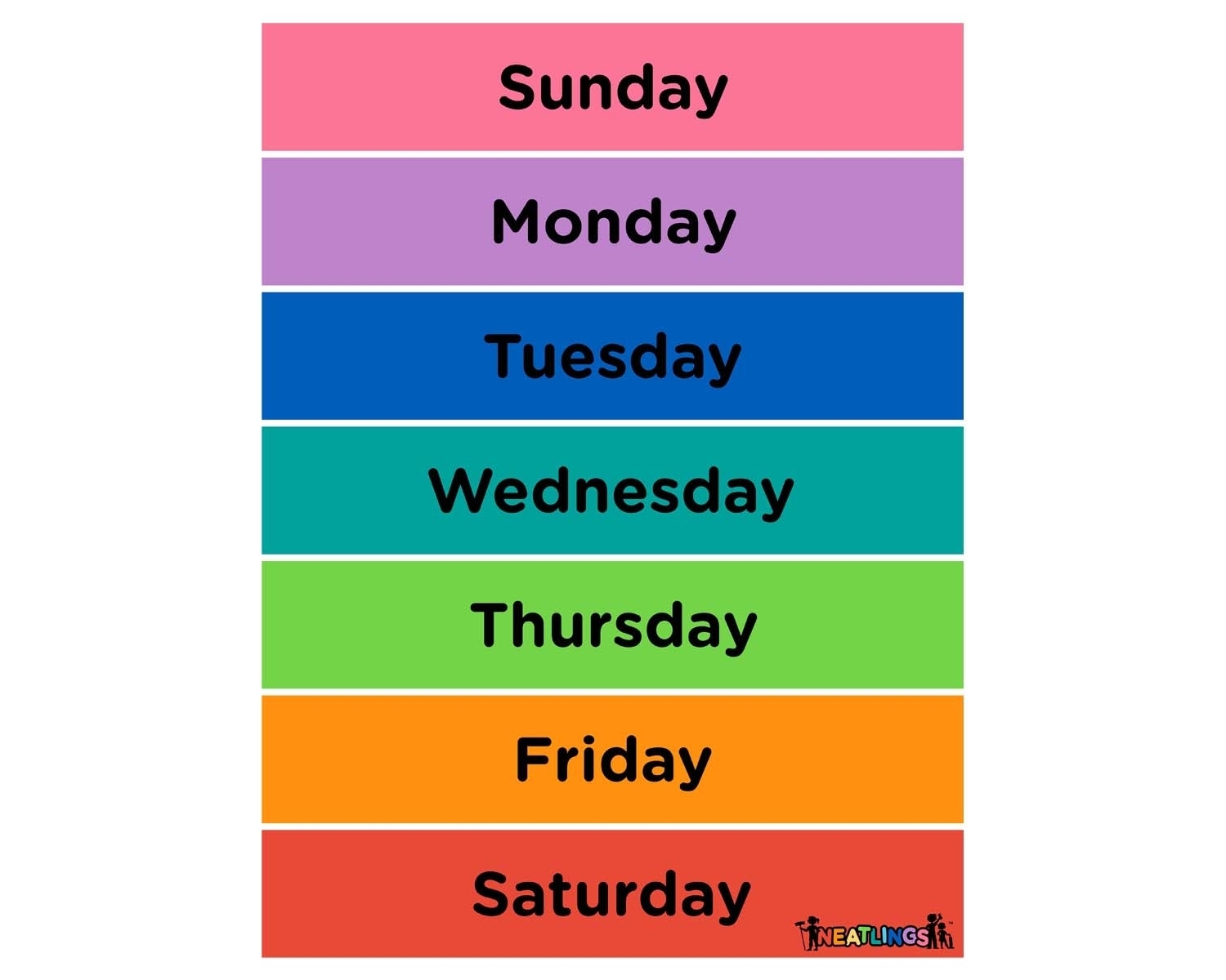 Days Of The Week Calendar Printable Days Of The Week Calendar Printable